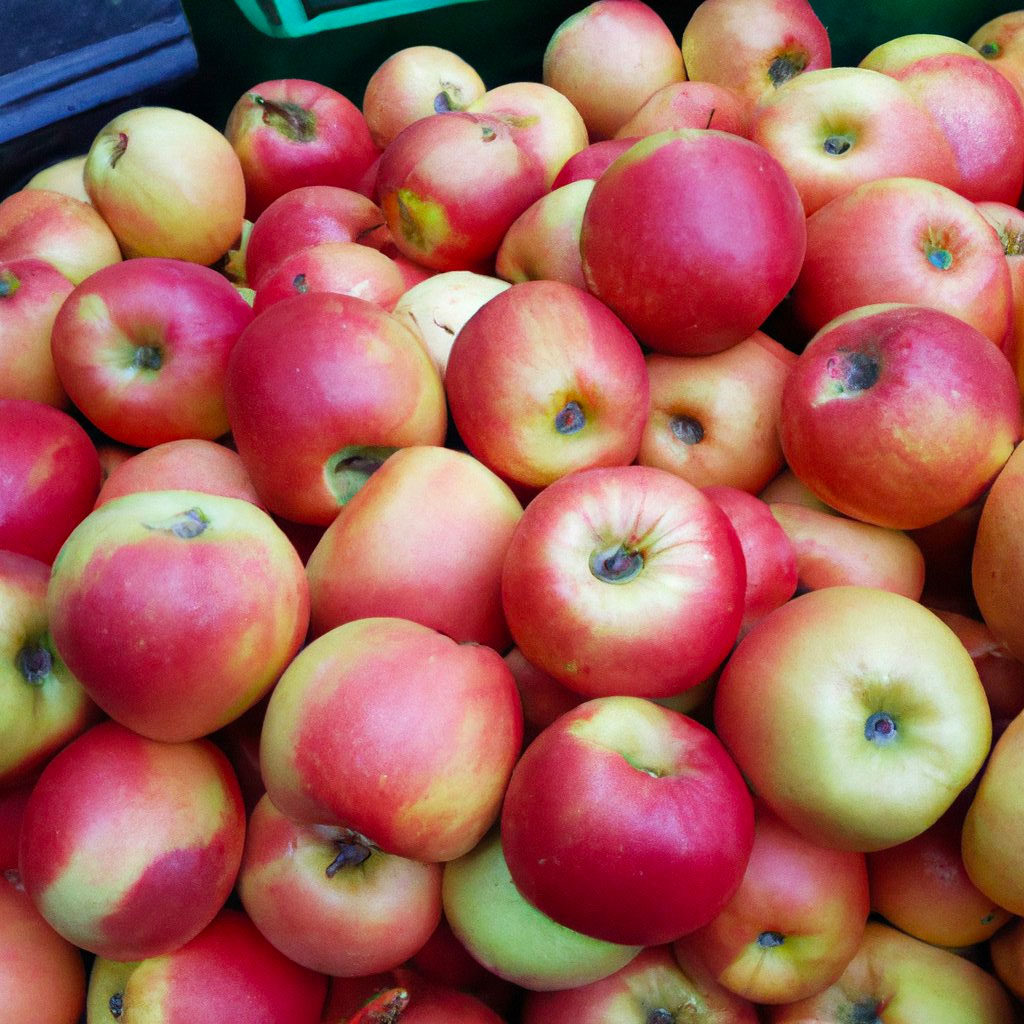 Яблоки Бребурн на рынке